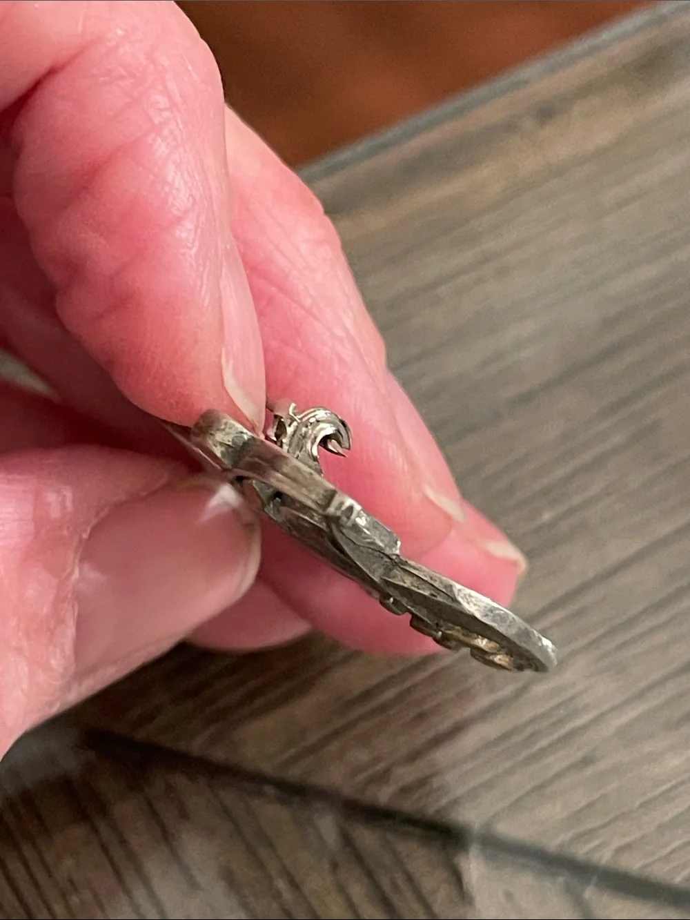 Tom Reardon & Kathleen Doyle Handcrafted Mixed-Metal Peace Dove Brooch